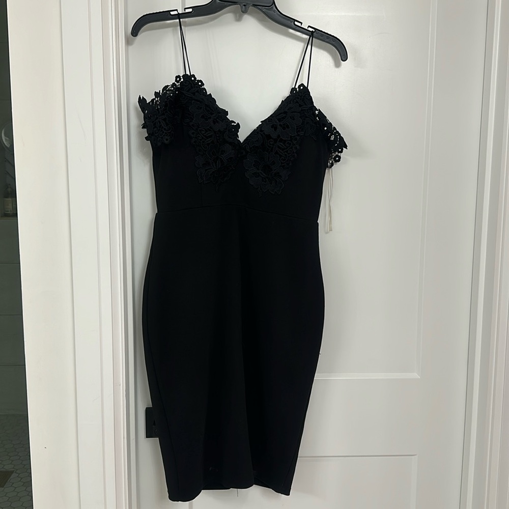 Black cocktail dress